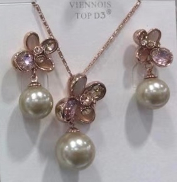 Picture of Simple Cubic Zirconia 2 Piece Jewelry Set with Unbeatable Quality