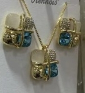 Show details for Brand New Colorful Simple 2 Piece Jewelry Set with Full Guarantee