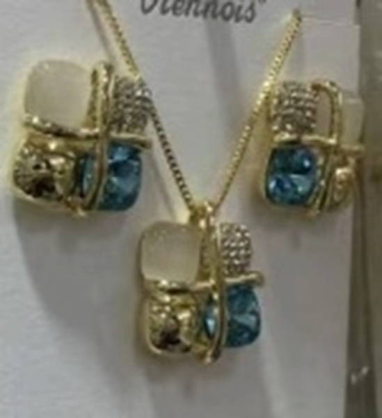 Picture of Brand New Colorful Simple 2 Piece Jewelry Set with Full Guarantee