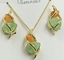 Show details for Popular Opal Gold Plated 2 Piece Jewelry Set